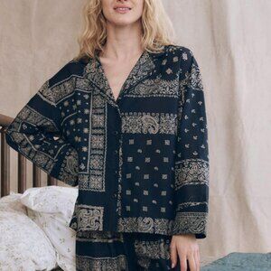 The Great - Pajama Shirt - Bandana Patchwork